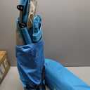 AKSOUL Folding Beach Chair for Adults: Low/High Back Chairs with Carry Bag - Extra Wide Seat Chair with Comfortable Pillow & Storage Pocket (1 Pack & 2 Pack, Blue)