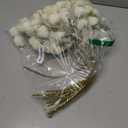 Artificial Flowers Faux Mums 6pcs, Long Stem Faux Flowers for Vase, Artificial Chrysanthemums Kiku Flower Fall Floral Stems for Table Centerpiece Home Decor, Baby Shower, Ivory White