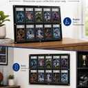 Black PSA Card Display, PSA Slab Display, Graded Card Display - 10 Cards