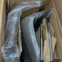 VASAGLE Bar Stools Set of 2, Counter Height Bar Stools with Back, Ergonomic Backrest, Synthetic Leather, Metal Legs, 24.8-Inch Tall Barstools for Kitchen Island Home Bar, Easy Assembly, Coffee Brown