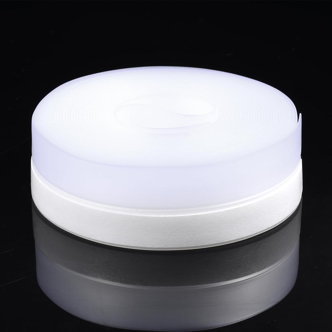 Silicone Seal Weather Stripping Tape 16.5 Feet Strip Bottom Draft Insulation Stopper Tape Weatherproof Soundproof for Door or Window Bathroom Shower Glass Gaps25mm*5m