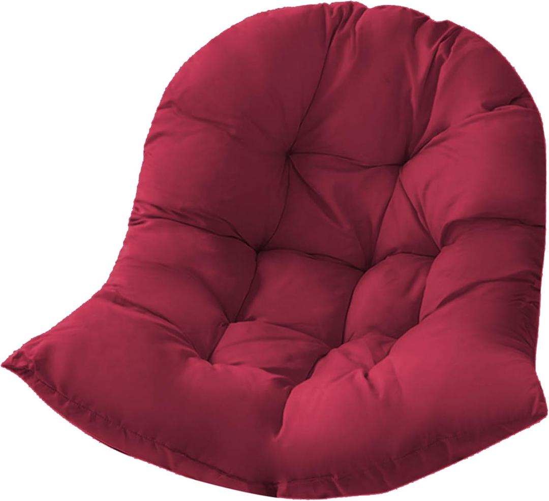Thickened Large Size 35.4"x47" Hammock Swing Chair Cushion, Ultra-Soft Hanging Egg Seat Pillow for Indoor Outdoor Garden Office and Patio (Rose)