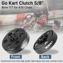 Vashly Go Kart Clutch 5/8" Bore 11 Tooth for #35 Chain Predator 212 Clutch 11T Centrifugal Clutch Perfect for Go Kart, Minibike and Fun Kart Engine