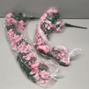 Ivydale 2PCS Artificial Bougainvillea Hanging Flowers Faux Plants for Outdoor Outside Summer Decoration, Fake Silk UV Resistant Realistic Long Trailing Vines for Home Porch Patio Balcony Yard, Pink