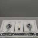 Modern Bathroom Vanity Light 2-Lights Black Crystal Bathroom Wall Light Vanity Light Fixtures12.59-inch Modern Minimalist Design