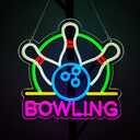 14x14 Inch Bowling Neon Signs Art Wall Lights for Beer Bar Club Bedroom Hotel Pub Cafe Wedding Birthday Party Gifts