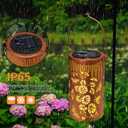 Solar Lanterns Outdoor Waterproof Butterfly Garden Decorations Gifts for Women Gifts for Mom Grandma Birthday Gifts Hanging Solar Lanterns Outdoor for Patio Decoration, Deck, Lawn, Passageway
