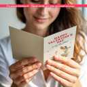 2 x Funny Valentines Day Card for Him Her, Cute Goose Lovers Happy Valentine's Day Card with Envelope & Sticker (5x7 IN, 1 Set) (Red)