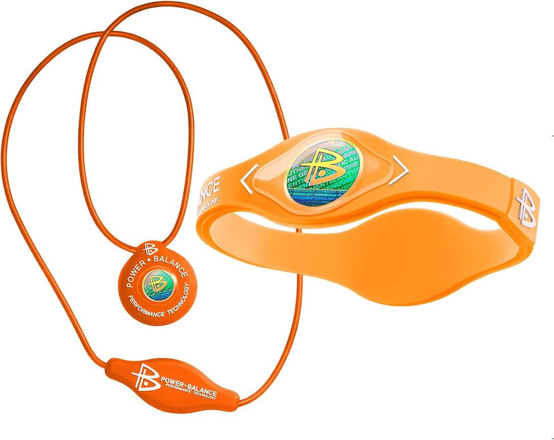 Power Balance Silicone Rubber Wristbands Bracelets Sports and Silicone Pendant Necklace for Men and Women