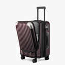 LEVEL8 Grace Carry on Luggage Airline Approved, 20 Inch Expandable Hardside Suitcases with wheels, Abs+Pc Harshell Spinner Luggages with Tsa Lock, Red
