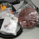 GEVEELIFE Drywall Sander, 880W Popcorn Ceiling Removal Tool, Drywall Sander with Vacuum Dust Collector, 5 Variable Speed 1000-2100RPM, LED Light, Foldable & Extendable Handle, 12 Sanding Discs (Orange)