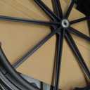 (1PR,Black) Wheelchair rear wheel replacement 24x1"wheel,Rear Wheel Assembly for 16-18-20 Inch Wheelchairs, Replacement parts (24 * 1(1 Pair))