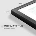 Picrit 8x10 Picture Frame Set of 12, Display 5x7 with Mat or 8x10 without Mat, Photo Frames for Wall Mounting or Table Top Display, Black