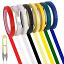 8 Rolls 0.4 Inch Colorful Autoclave Tapes, 216 Feet Each, Dental & Instrument ID, Autoclavable Up to 270F