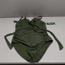 Blooming Jelly Womens One Piece Swimsuit Metal Modest Tummy Control Bathing Suit Slimming Full Coverage Mesh Swim Suits (Large, Army Green)