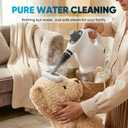 Sakerplus Steam Cleaner, Handheld Pressurized Steamer, 1050W 230F Fast Heating with 9 Accessories, Multi-Surface Steam Cleaner for Home, Car, Tile & Grout, Windows, Upholstery (5 Towel Sleeve)