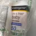Neutrogena Pure & Free Baby Mineral Sunscreen Lotion with Broad Spectrum SPF 50 & Zinc Oxide, Water-Resistant, Hypoallergenic & Tear-Free Baby Sunscreen, 3 fl. oz, 3 pk