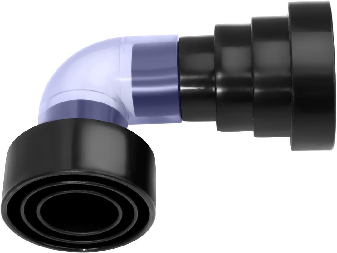 A/C Drain Line Cleaner Tool, Vacuum Hose to PVC Pipe Adapter Kit, Fits Vacuum Hose 1-1/4", 1-7/8", 2-1/2" and AC Drain Line 3/4", 1", 1-1/4", 1-1/2", 2