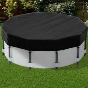 16FT Pool Cover for Above Ground Pools, Safana Round Pool Winter Cover, Tear Resistant Fabric Swimming Pool Covers, Superior Strength & Durability, Prevent Leaves, UV Resistance, Prevent from Debris
