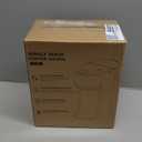 Mini Single Serve Coffee Maker for K Cup and Ground Coffee, Fast Brew One Cup Coffee Machine with Descaling Reminder and Water Window, 6 to 12 oz. Brew Sizes, White (9.45 Inches)