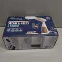 Conair Handheld Garment Steamer for Clothes, Turbo ExtremeSteam 1875W Fabric Steamer, Portable Handheld Design, Strong Penetrating Steam, White/Champagne