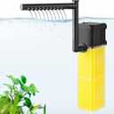 FEDOUR 10W 15W 20W Aquarium Submersible Filter, Quiet Fish Tank Internal Filter with Spray Bar, Powerful Aquarium Filter for 5-80 Gallon Tank(15W for 15-50Gallon)