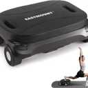 EAST MOUNT Pilates Reformer Board - Pilates Equipment Ab Roller Automatic Rebound Abdominal Wheel Home Workout Equipment for Women Core Workout (Black)