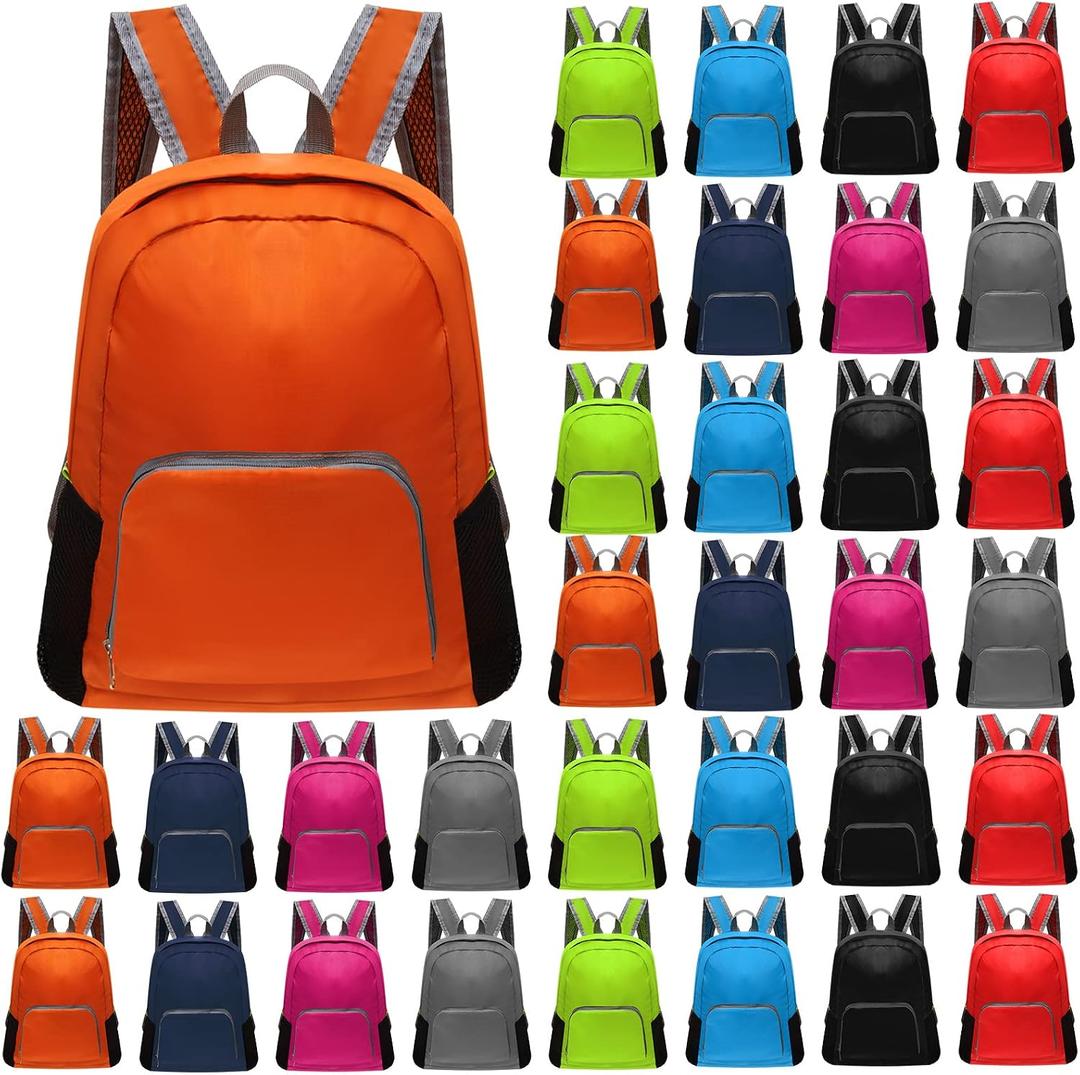 Patelai 48 Pcs 17" Backpacks in Bulk for Kids Wholesale Back Pack Lightweight Bookbags for Boys Girls School Outdoor Travel(Stylish Color)