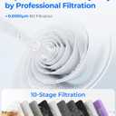 Waterdrop G3P800 Reverse Osmosis System, 800 GPD Fast Flow, NSF/ANSI 42 & 53 & 58 & 372 Certified, 3:1 Pure to Drain, Tankless Under Sink RO Water Filter System, LED Purifier, Smart Faucet