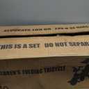 5-in-1 Compact, Foldable Tricycle - Suitable for Toddlers 10 to 36 Months Push Tricycle Bike for Toddlers with Removable Handle Seat Adjustable Canopy for Kids (Black)