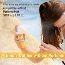 4 x 2 Packs Empty Travel Size Toiletries Bottles Compatible with Sol de Janeiro 62 Perfume, 1 OZ TSA Approved Leak-Proof Refillable Containers, Refillable for 3 OZ & 8.1 OZ, Essentials, Only Bottles