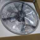VOLISUN Low Profile Ceiling Fans with Light and Remote, No Assembly, 24in Fandelier Ceiling Fan with Lights, 3000K-6500K Dimmable Flush Mount LED Fan Light, Black Bladeless Ceiling Fans for Bedroom
