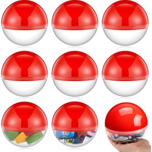 Arrowbash 16 Pcs Cartoon Ball Animation Empty Round Capsule Vending Machine Capsules with Clear Top Adult Birthday Gifts Stuffers DIY Craft Supplies Cartoon Multi-item Party Favors (4 Inch)