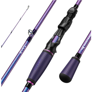 KastKing Royale Legend Pro Technique Bass Fishing Rods, KastFlex IM7 Graphite Blanks, Fuji FazLite Guides, SlipLock Technology Handles, PTS Power Transition System, Custom Foregrip and Hook Keeper