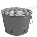 Coleman Charcoal Party Pail Charcoal Grill 2000023831,