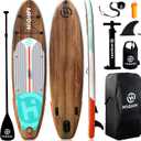 Highpi Inflatable Stand Up Paddle Board for Youth and Adults Wide Sup with Premium Accessories, Blow Up Paddleboard for Surfing, Fishing, Yoga & More