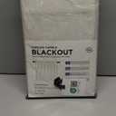 100% Blackout Shield Linen Blackout Curtains for Bedroom 108 Inches Long, Back Tab/Rod Pocket Living Room Drapes, Thermal Insulated Blackout Curtains 2 Panels Set, 50" W x 108" L,Cream