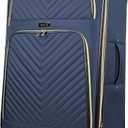Kenneth Cole REACTION Chelsea Chevron Quilted Luggage, Navy, 28-Inch 
