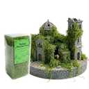 Realistic Miniature Vines - Hanging Moss Scenery for Diorama Supplies & Model Building - Mini Miniature Plants for Rainforest, Dollhouse, Fairy Gardens, Crafts DIY, Tabletop Wargaming (Natural Green)