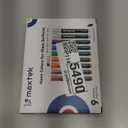  maxtek Neon Dry Erase Markers for Glass, Window Markers for Dry Erase Board, Chalkboard, LED Note Board, Acrylic Refrigerator Calendar, Bullet Tip, Low Odor, Assorted Colors,9 Count