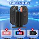 Charging Dock for Nintendo Switch 2 Joy Con, [Supports Dual-Direction Charging] Controller Charger Stand Station Compatible with Switch 2 Joy Con Accessories, Black