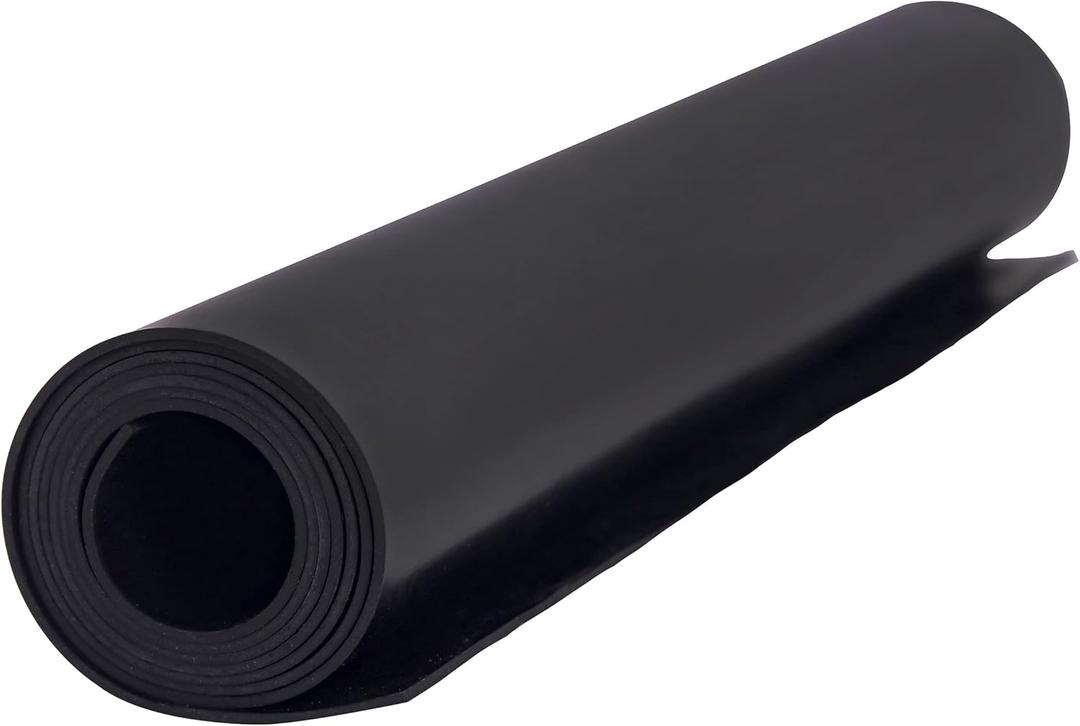 Neoprene Rubber Sheet Solid Rubber Strips Roll PadInsulation for Weather Stripping, Gasket, Shield, Costume, Seal, DIY (1/16" (.062") Thick, 11.8" Wide X 36" Long)