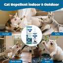 3 x Cat Deterrent Spray - Indoor & Outdoor Cat Repellent, Stops Cats from Scratching Furniture, Carpets, Sofas, Curtains and Urine Marking - Effective Anti-Scratch Training Aid (Blue)