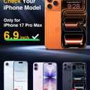 Lanhiem Magnetic for iPhone 17 Pro Max Case Waterproof, Built in Screen Protector & Camera Protection, [Compatible with MagSafe] Full Body Dustproof Heavy Duty Rugged Phone Case 6.9'' (Privacy Black)
