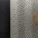 Framed Large Boho Neutral Abstract Wall Art for Living Room, Black Beige Sun and Moon Paintings Prints for Hallway Office, Set of 3 Piece Modern Minimalist Canvas Artwork Pictures 24x36 Inch