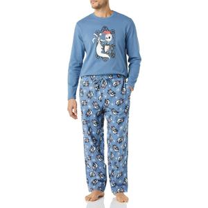 Amazon Essentials Disney | Marvel | Star Wars Men's Flannel Pajama Sleep Sets, Size M