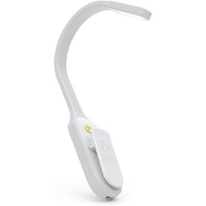 The Original Mighty Bright Recharge Clip On Rechargeable Book Light Reading Light, Warm Eye Care LEDs, Flexible, Durable, Dimmable, Perfect for Kids, Bookworms, Reading in Bed, Lasts 60 Hours (White)