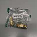 1/2" Male Flare to 1/2" Male Flare Gas Line Brass Connector, Brass Semi-Combined Torch Line Adapter for Hydraulic, HVAC Fuel, Air, Natural Gas Plumbing Fitting - (2 Pcs)