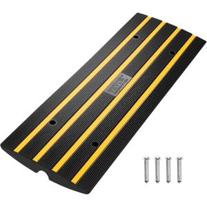VEVOR Car Driveway Rubber Curb Ramps, Heavy Duty Threshold Ramp, 2.6" High