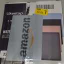 Extra Thick Silicone Mat Waterproof with Raised Edge 22" x 19", Under Sink Mat for Kitchen & Bathroom, Kitchen Cabinet Liner, Multi-Purpose for Storage & Protection, Black